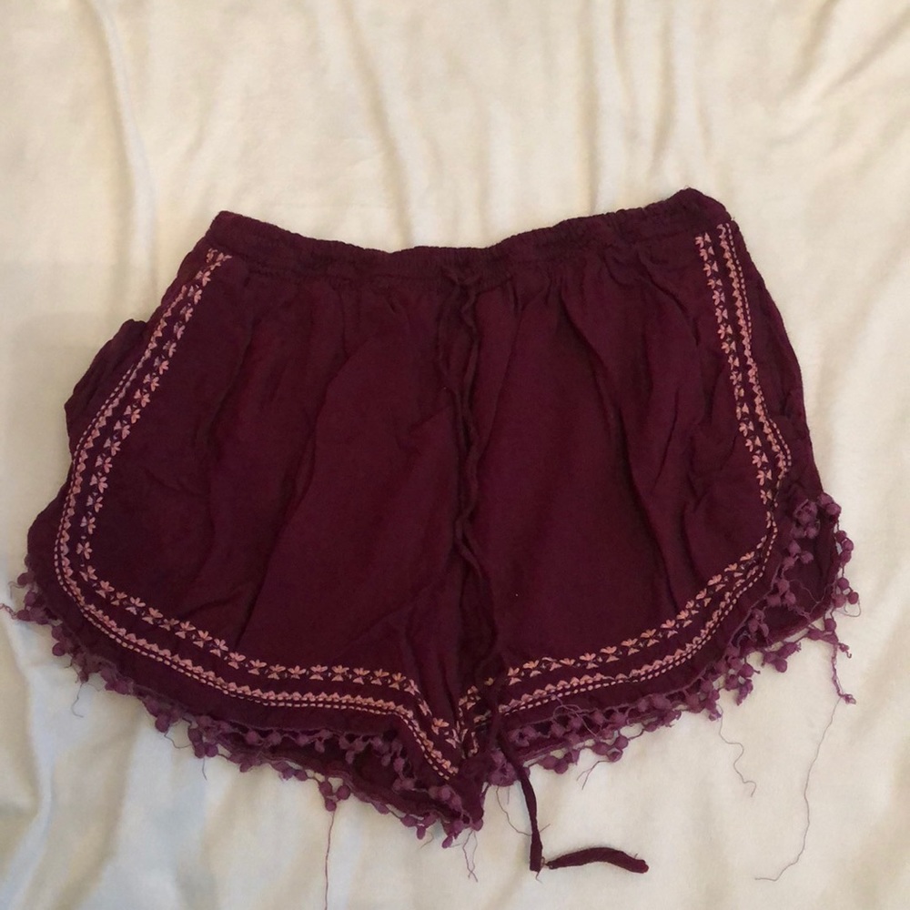 Francescas Maroon Shorts